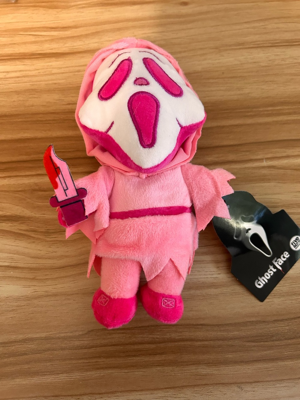 Ghost Face Pink Plush Doll - Soft Kids Stuffed Animal